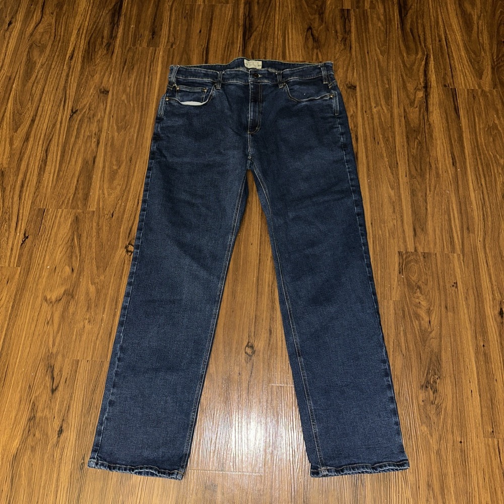 Orvis Mens 38x32 (37x31) Five Pocket Denim Jeans Straight Leg Dark Wash